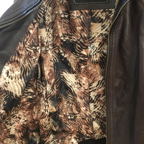 GUESS Genuine Leather Jacket - Picture 4 of 6